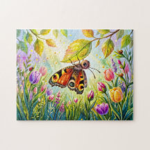 Schmetterling legt Eier unter ein Blatt