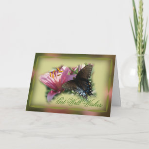 Schmetterling & Lily Gut oder andere Anwesenheitsk Karte