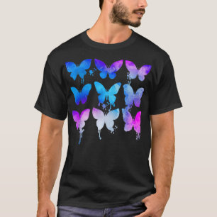 Schmetterling Lover Schmetterlinge Rosa Lila Wasse T-Shirt
