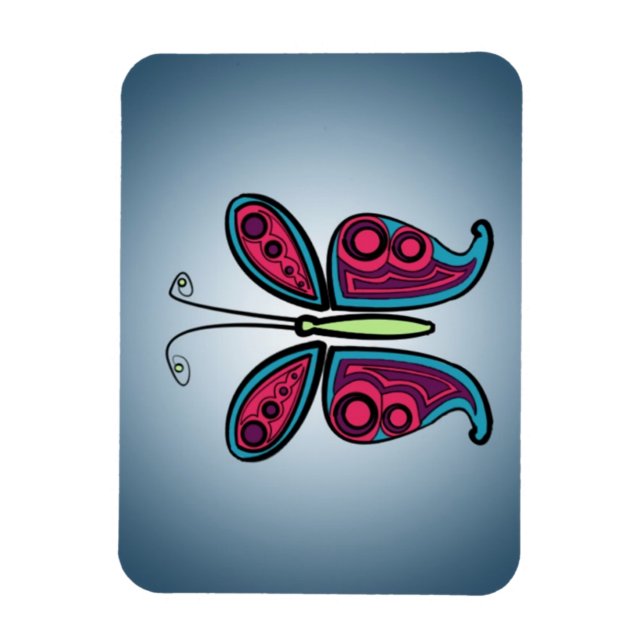 Schmetterling Magnet (Vertikal)