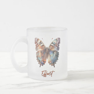 Schmetterling Mattglastasse