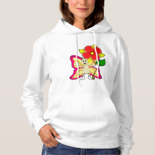 Schmetterling mit Blume Hoodie