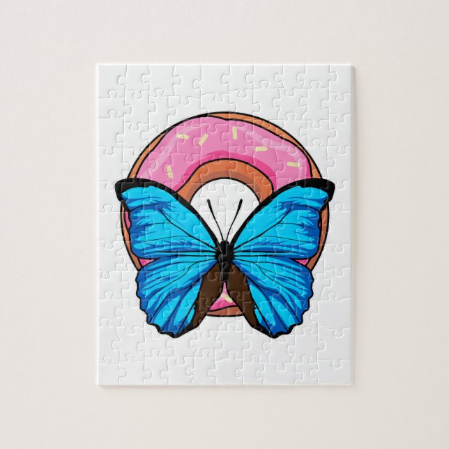 Schmetterling mit Donut (Vertikal)