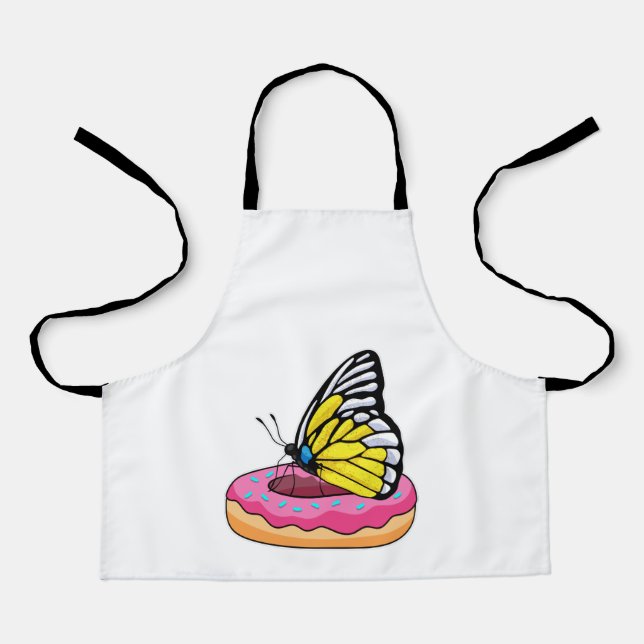 Schmetterling mit Donut Schürze (Vorderseite)