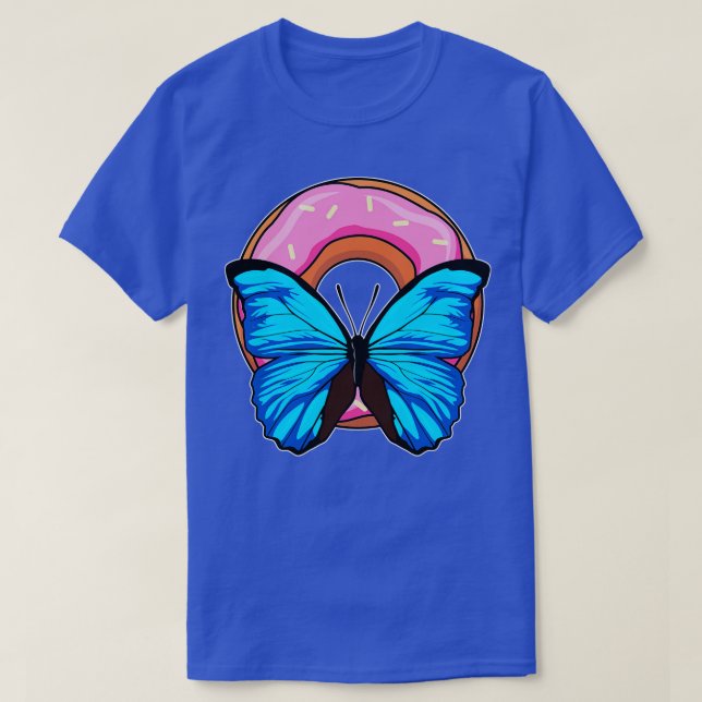 Schmetterling mit Donut T-Shirt (Design vorne)