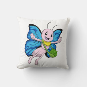Schmetterling mit Handtasche Kissen