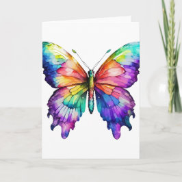 Schmetterling mit heller Hand (Leere) Karte