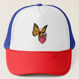 Schmetterling mit Herz Truckerkappe