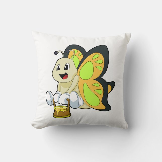 Schmetterling mit Honig Kissen (Vorderseite)
