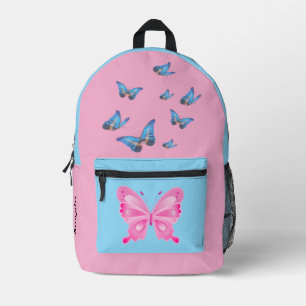 Schmetterling mit individuellem Namen Bedruckter Rucksack