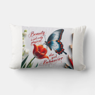 Schmetterling mit klugen Worten Lendenkissen