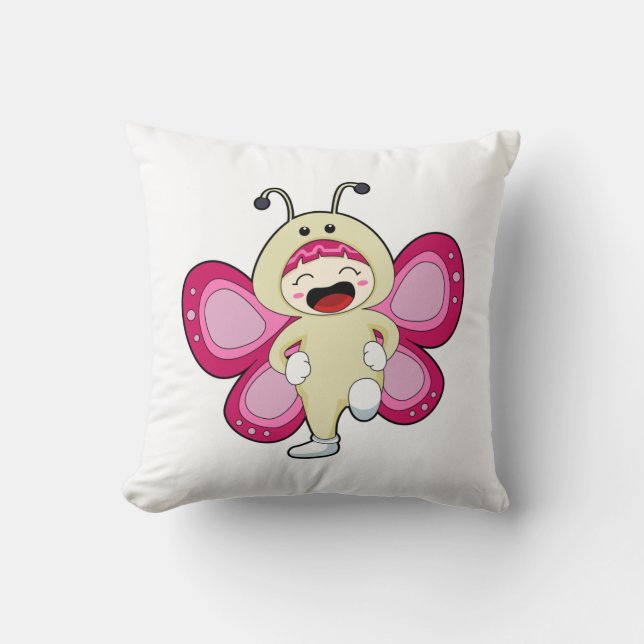 Schmetterling mit Kostüm Kissen (Vorderseite)