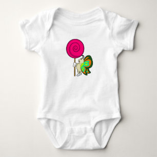Schmetterling mit Lollipop Baby Strampler