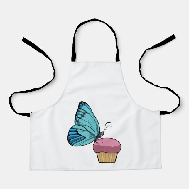 Schmetterling mit Muffin Schürze (Vorderseite)