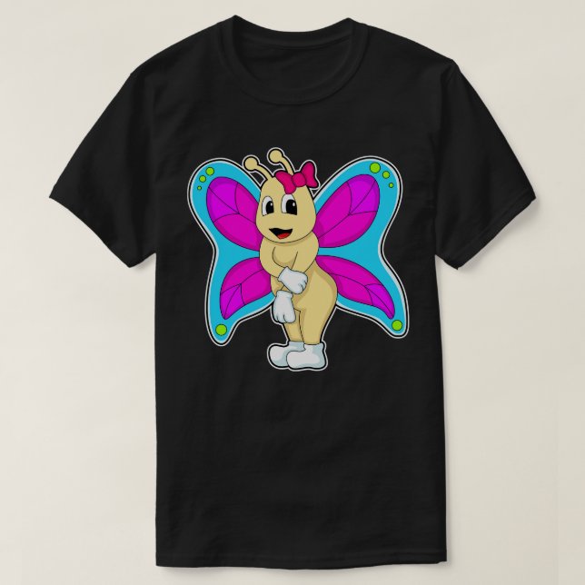 Schmetterling mit Ribbon T-Shirt (Design vorne)