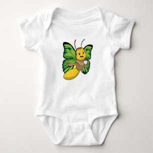 Schmetterling mit Tasse Kaffee Baby Strampler