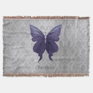 Schmetterling mit violetten Juwelen Decke