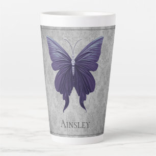 Schmetterling mit violetten Juwelen Milchtasse