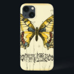 Schmetterling mit Wildblumen Case-Mate iPhone Hülle<br><div class="desc">Dieses Stück von Jennifer Goldberger ist Gegenstand eines bunten, dekorativen Schmetterlings. Wildblumen werden an den Seiten und unter dem riesigen Schmetterling gezeichnet. Eine schöne pastellfarbene Grenze rundet die Szene ab. Bestellen Sie noch heute Ihren Ausdruck!</div>