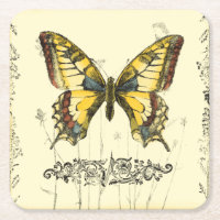 Schmetterling mit Wildblumen