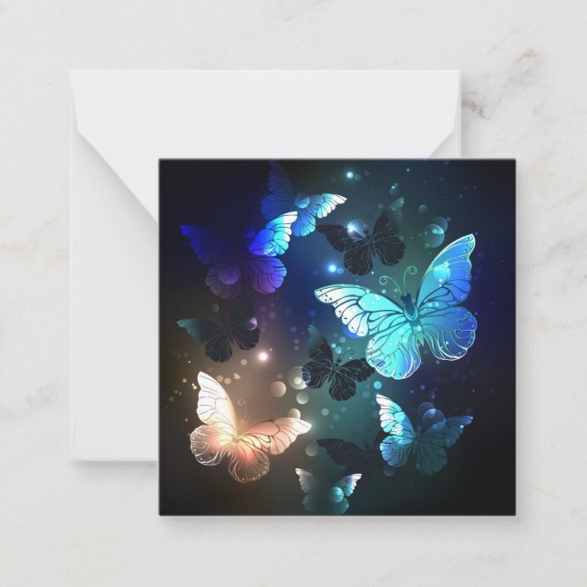 Schmetterling Mitteilungskarte (Vorderseite)