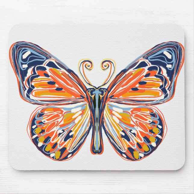 Schmetterling Mousepad (Vorne)
