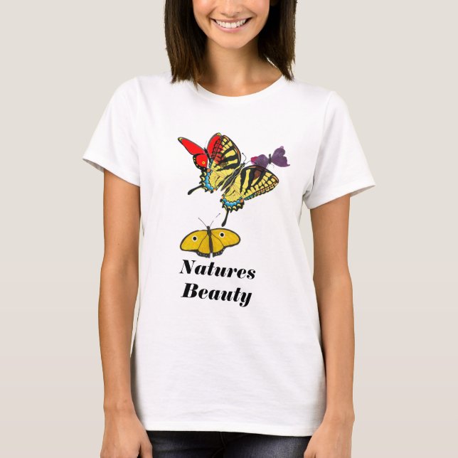 Schmetterling, Natur-Schönheit T-Shirt (Vorderseite)