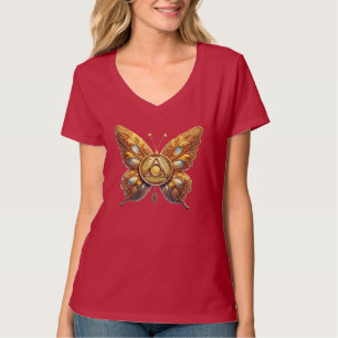 Schmetterling-OM-Shirt Frauensymbol T-Shirt