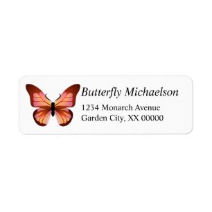Schmetterling Orange Pink und Schwarz