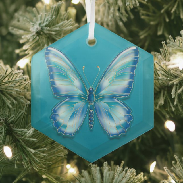 Schmetterling Ornament Aus Glas (Insitu)