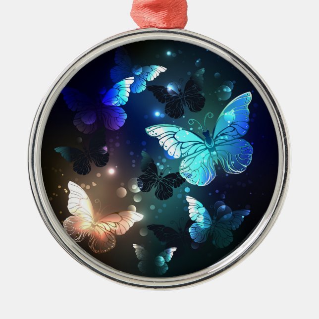 Schmetterling Ornament Aus Metall (Vorne)