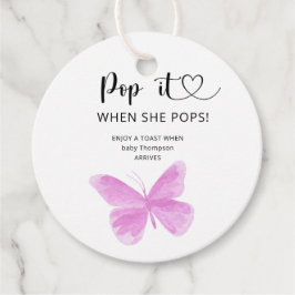 Schmetterling - Pop, wenn sie Pop duscht Geschenkanhänger