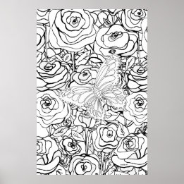 Schmetterling Poster