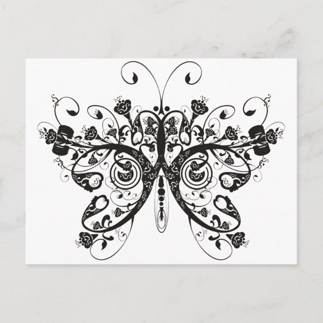 Schmetterling Postkarte (Vorderseite)