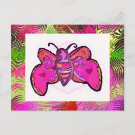 schmetterling postkarte