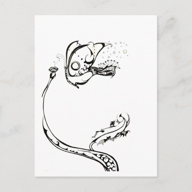Schmetterling Postkarte (Vorderseite)