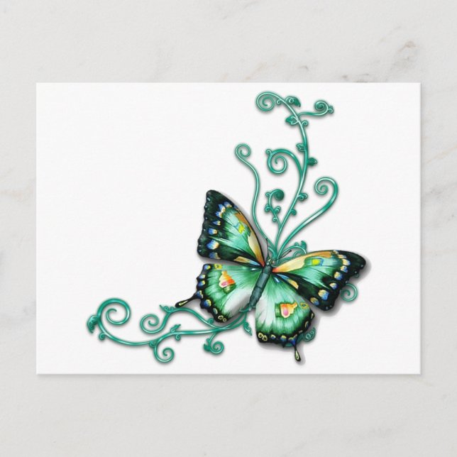 Schmetterling Postkarte (Vorderseite)