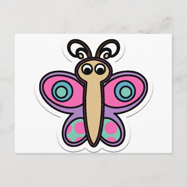Schmetterling Postkarte (Vorderseite)
