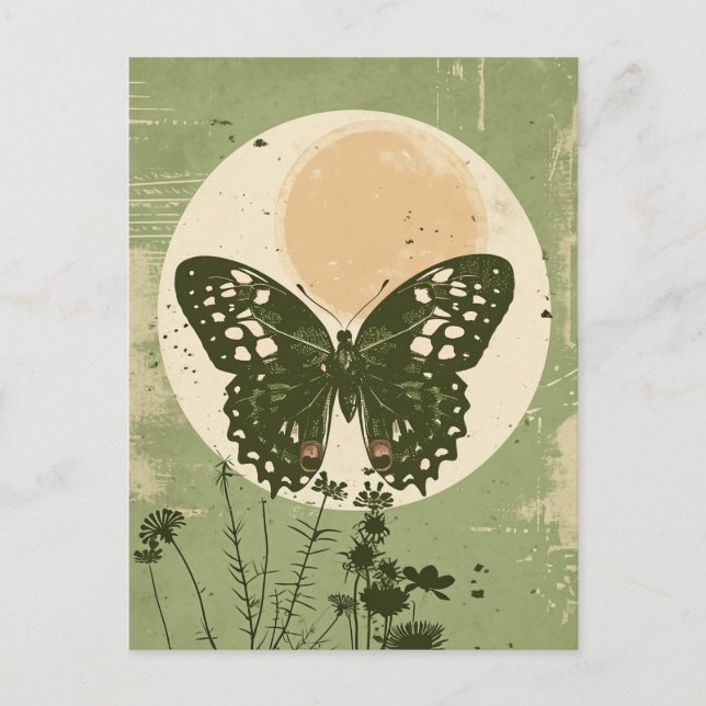Schmetterling Postkarte (Vorderseite)