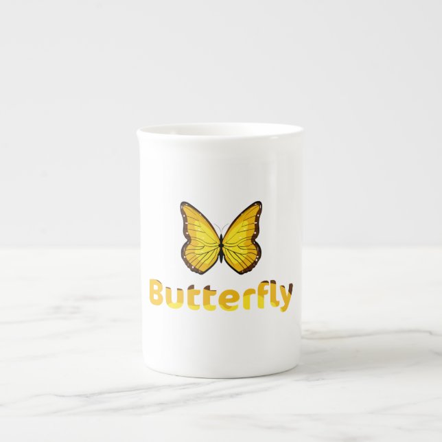 Schmetterling Prozellantasse (Vorderseite)