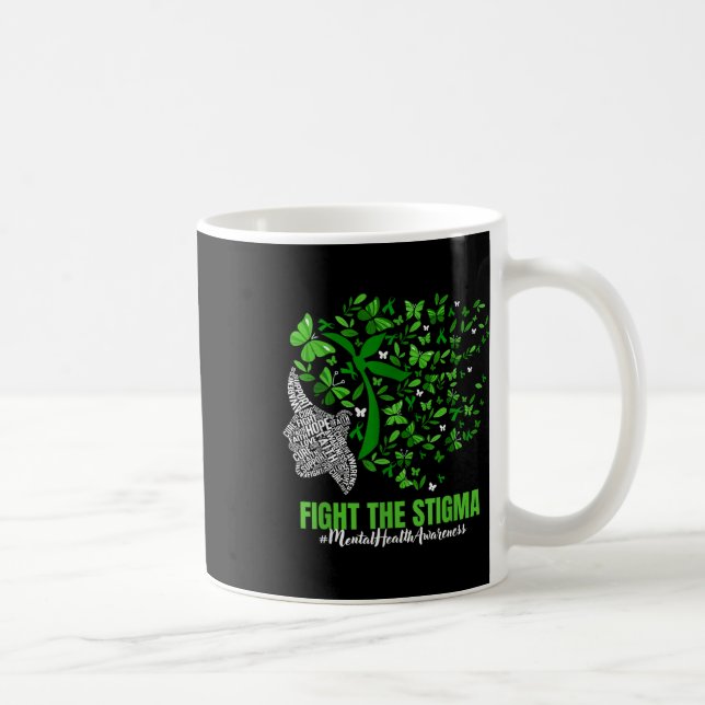 Schmetterling Psychische Gesundheit S Bewusstseins Kaffeetasse (Rechts)