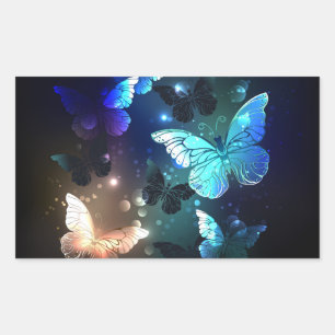 Schmetterling Rechteckiger Aufkleber
