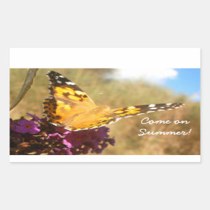 Schmetterling Rechteckiger Aufkleber