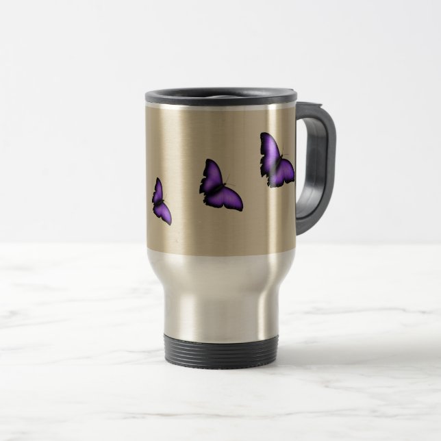 Schmetterling Reisebecher (VorderseiteRechts)