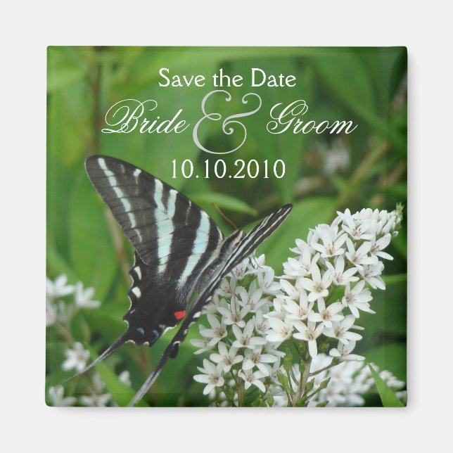 Schmetterling Rett-the-Date Magnet (Vorne)