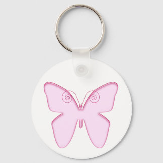 Schmetterling-Rosa Schlüsselanhänger