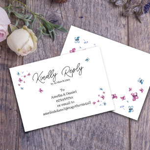 Schmetterling RSVP Karte