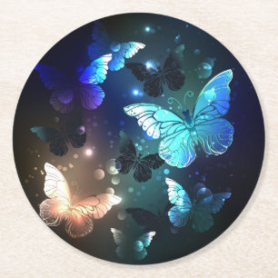 Schmetterling Runder Pappuntersetzer