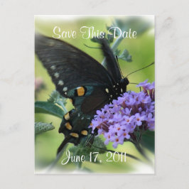 Schmetterling-Save the Date - anpassen. Ankündigungspostkarte