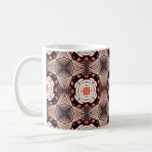 Schmetterling, Schönes, nahtloses Muster aus Kupfe Kaffeetasse